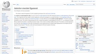 
                            4. Anterior cruciate ligament - Wikipedia