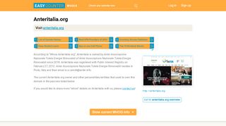 
                            3. Anteritalia.org whois