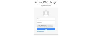 
                            4. Antex Web Login