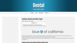 
                            7. Anthem dental provider login – Dental - …