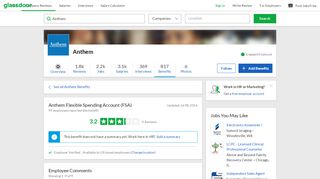
                            7. Anthem Employee Benefit: Flexible Spending Account (FSA ...