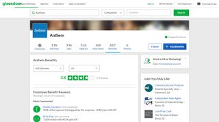 
                            6. Anthem Employee Benefits and Perks | Glassdoor