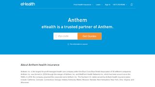 
                            5. Anthem Health Insurance - eHealth