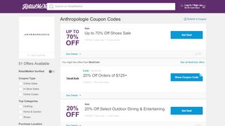 
                            11. Anthropologie Coupons, Free Shipping Promo Codes