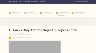 
                            7. Anthropologie Hacks Only Employees Know - …