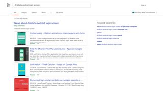 
                            4. Antifurto android login screen
