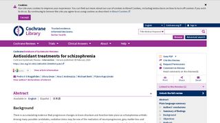 
                            9. Antioxidant treatments for schizophrenia - Magalhães, PVS ...