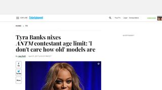 
                            8. ANTM Cycle 24: Tyra Banks removes contestant age limit ...