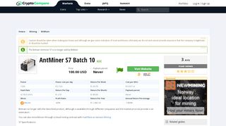 
                            6. AntMiner S7 Batch 10 ASIC - cryptocompare.com