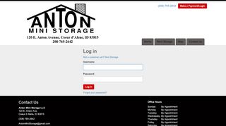 
                            4. Anton Mini Storage LLC: Log in