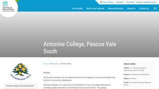 
                            2. Antonine College - Catholic Education Melbourne - Catholic ...