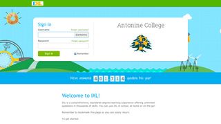 
                            8. Antonine College - IXL