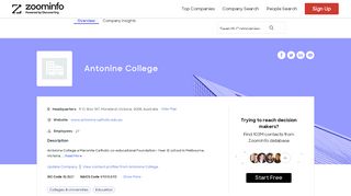 
                            7. Antonine College | ZoomInfo.com