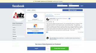 
                            8. Antz Commerce - Reviews | Facebook