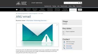 
                            9. ANU email - Staff Services - ANU