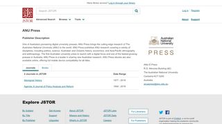 
                            4. ANU Press on JSTOR