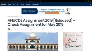 
                            9. ANUCDE Assignment 2019 [Released] – Check Assignment for May ...