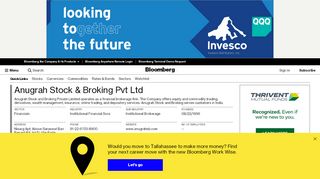 
                            7. Anugrah Stock & Broking Pvt Ltd - Company Profile and News