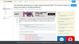 
                            9. Any Example showing how to login using Facebook SDK 4.0 in ...