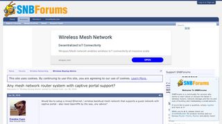 
                            2. Any mesh network router system with captive portal support ...