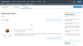 
                            2. Anybody using Vumber? - BiggerPockets