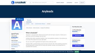 
                            8. Anyleads Reviews, Pricing and Alternatives - Crozdesk