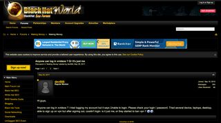 
                            9. Anyone can log in xvideos ? Or it's just me | BlackHatWorld - The ...