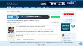 
                            6. Anyone deal with DomainAgents? Scam? or what? - NamePros