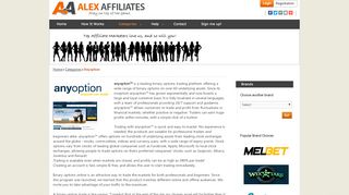 
                            2. Anyoption Affiliate Program - alexaffiliates.com