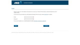 
                            4. ANZ Business Rewards - Login