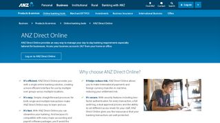 
                            9. ANZ Direct Online | ANZ