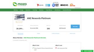 
                            8. ANZ Rewards Platinum | Credit card product …