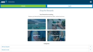 
                            8. ANZ Rewards - Redeem for Rewards