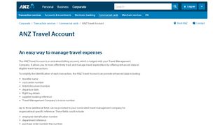 
                            6. ANZ Travel Account | ANZ