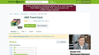 
                            8. ANZ Travel Card Reviews - ProductReview.com.au