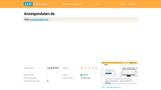 
                            7. Anzeigendaten.de: Startseite - index Anzeigendaten