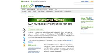 
                            2. AOA MORE registry announces first data - Healio