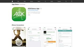 
                            2. AOK Bonus-App im App Store