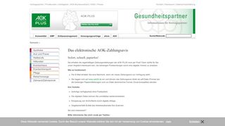 
                            2. AOK-Gesundheitspartner - PLUS - eAvis - Das …