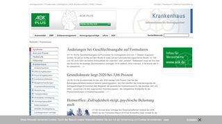 
                            3. AOK-Gesundheitspartner - PLUS - Krankenhaus