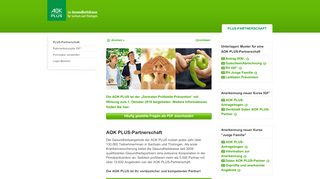 
                            2. AOK PLUS-Partner: Vorteile & Informationen | AOK PLUS