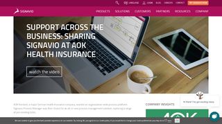 
                            6. AOK: Signavio process platform for a health insurance ...