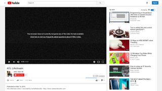 
                            4. AOL Lifestream - YouTube