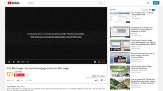
                            8. AOL Mail Login - Aol.com Home page | Aol.com Mail Login - YouTube
