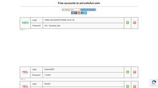 
                            5. aol.cellufun.com - free accounts, logins and passwords