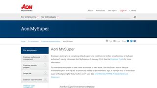 
                            5. Aon MySuper | Aon Hewitt Australia