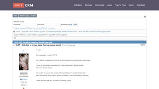 
                            6. AOP - Not able to create case through group email (1/1) - SuiteCRM ...