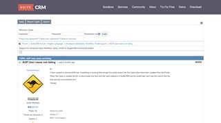 
                            7. AOP User cases not listing (1/1) - SuiteCRM Forums