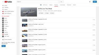 
                            6. AOPA Live This Week - YouTube