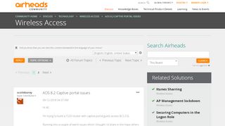 
                            7. AOS 8.2 Captive portal issues - Airheads Community